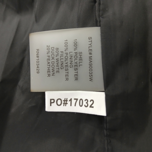 ANORAK Women's Shiny Black Long Puffer Vest - Picture 11 of 12